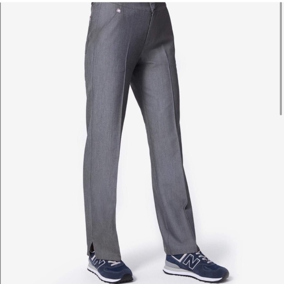 Figs Keroka Wide Leg Trouser Grey Graphite Scrub Pants size Small - Picture 3 of 14